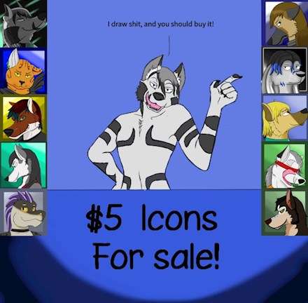 5 dollar icons for sale!